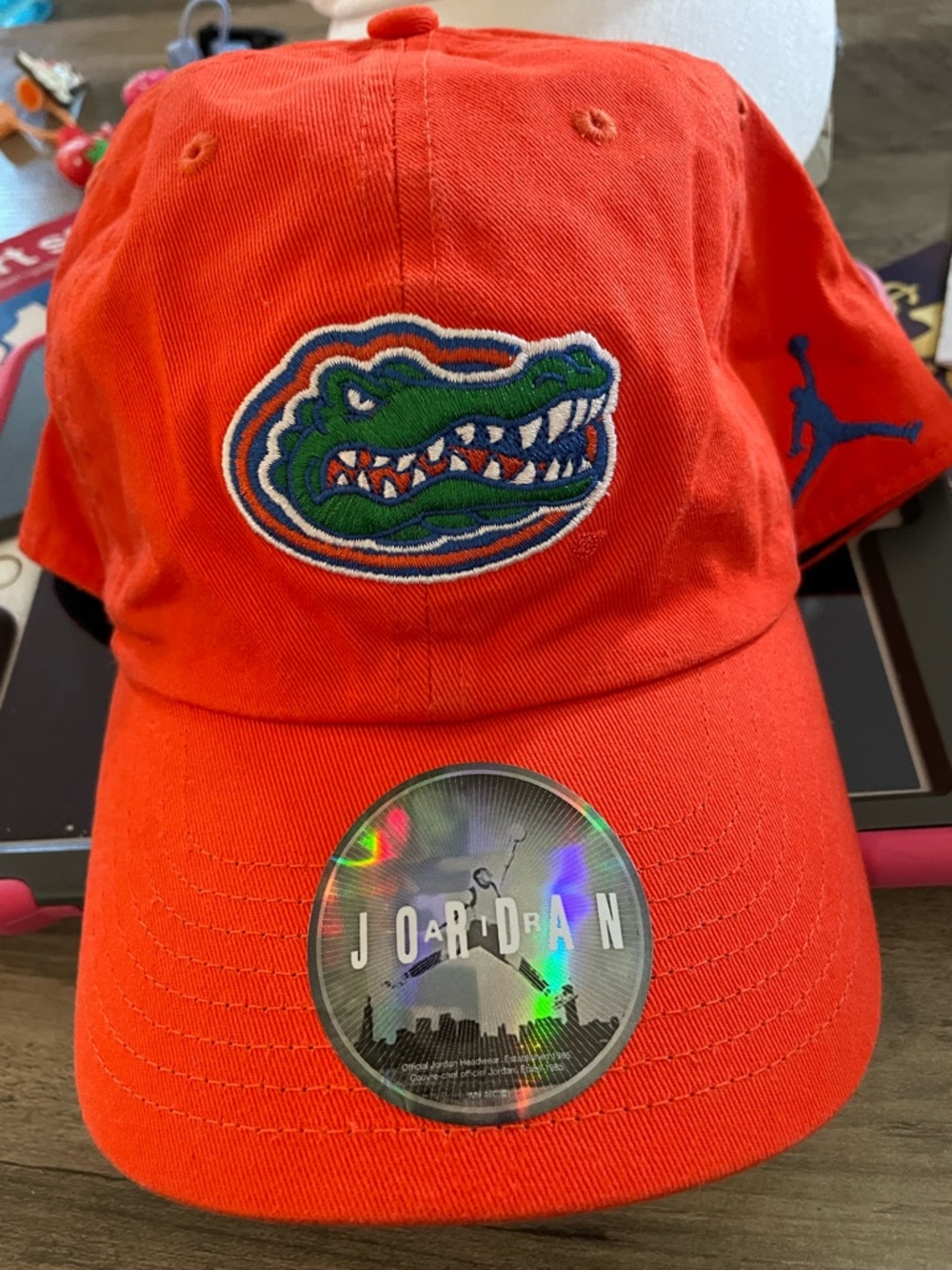 Nike Air Jordan Jump Man x Florida Gators Orange Adjustable Embroidered logo cap